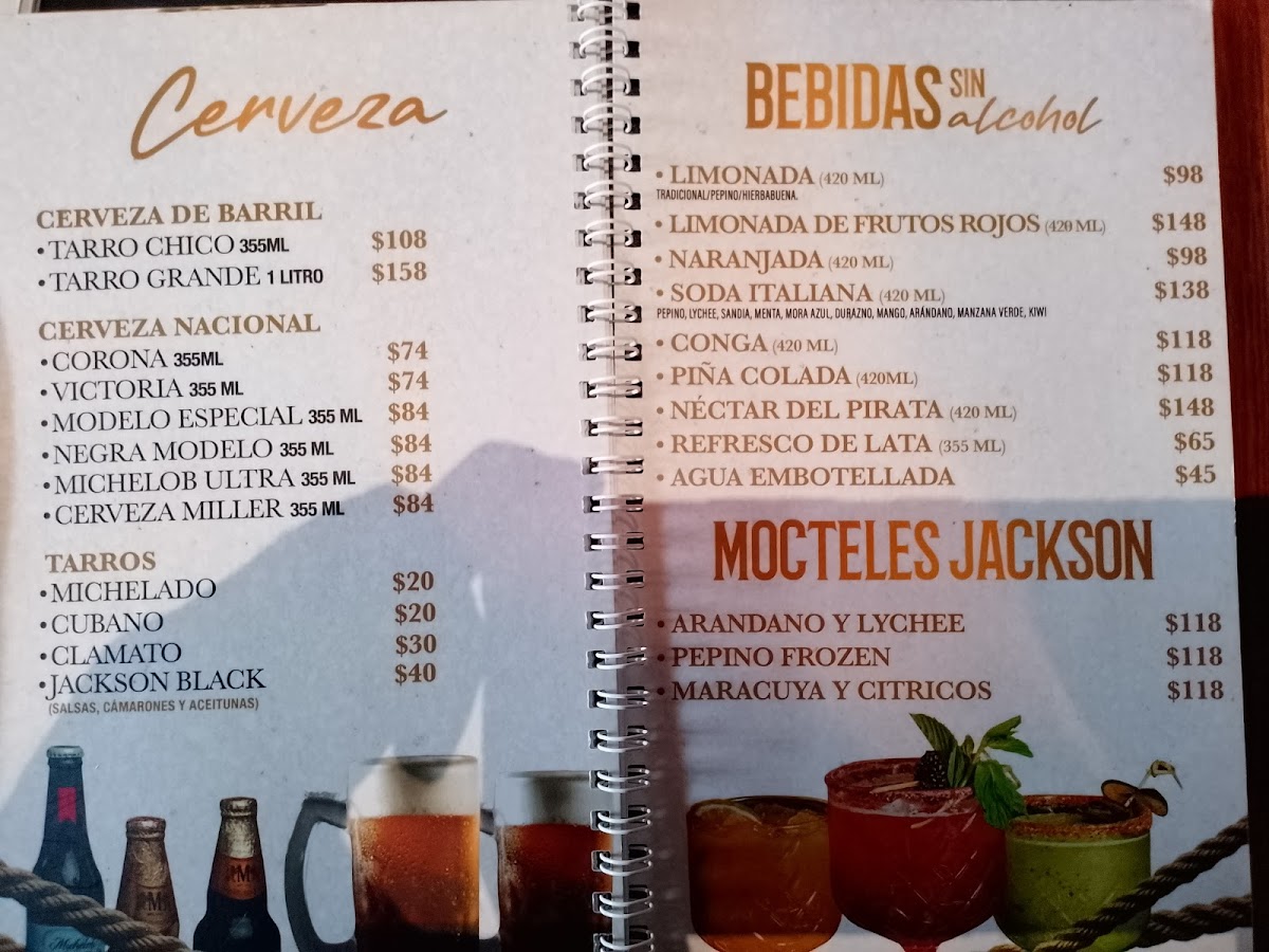 Jackson Black Mar y Tierra Menu - Image 1