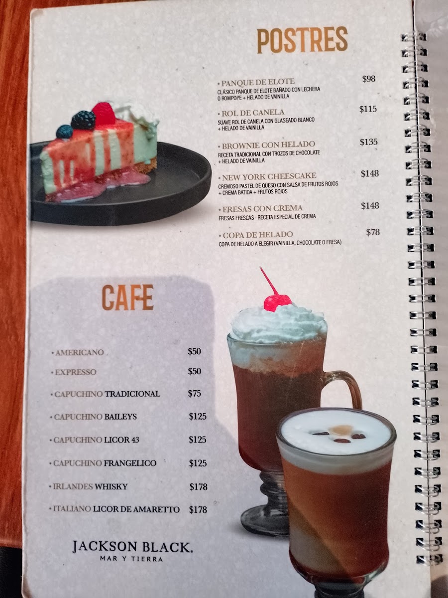 Jackson Black Mar y Tierra Menu - Image 2