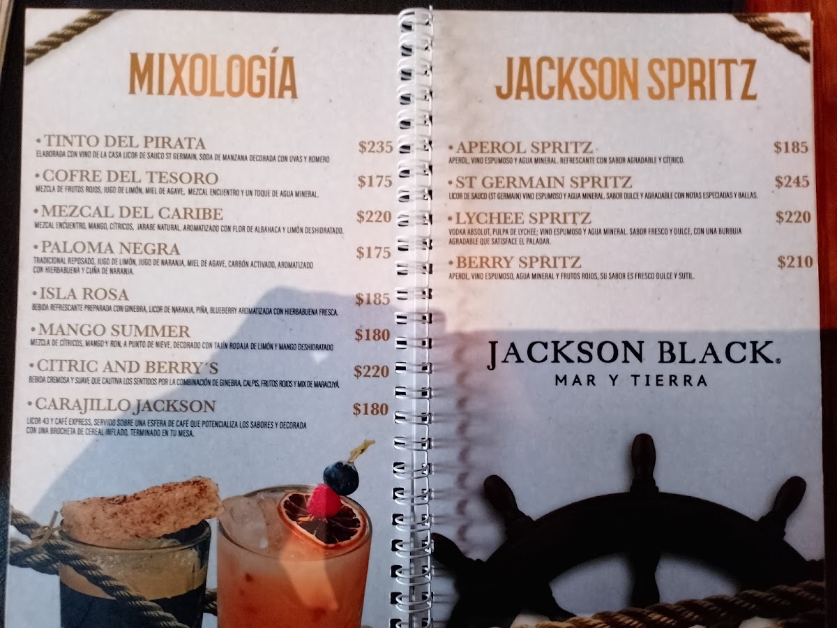 Jackson Black Mar y Tierra Menu - Image 4